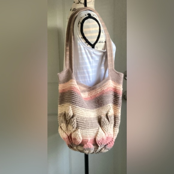 happy2crochetDesigns Handbags - Brand New HANDMADE 3 D Leaf Crochet Shoulder Bag